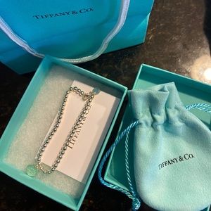 Tiffany & Co sterling silver heart bracelet